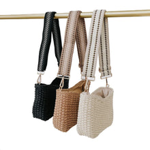 Load image into Gallery viewer, Staycation Straw Shoulder &amp; Crossbody Bag — Multiple Colors
