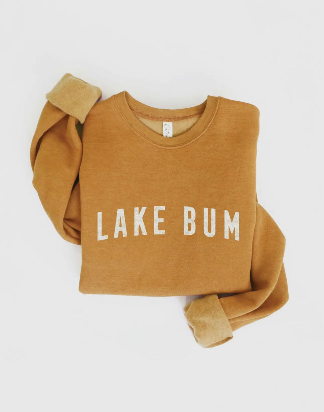 Lake Bum Crewneck — Mustard