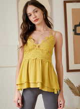 Load image into Gallery viewer, Lace Strappy Tank

